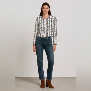 Lola & Sophie NY  Blazer Tweed Cropped Modern , size XS